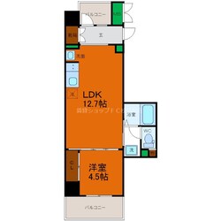 寺田町駅 徒歩5分 5階の物件間取画像